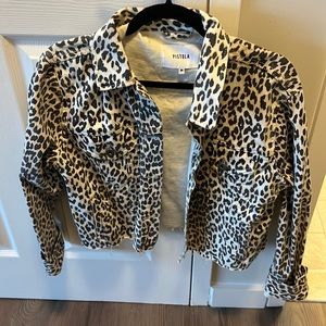 Leopard Denim Jacket